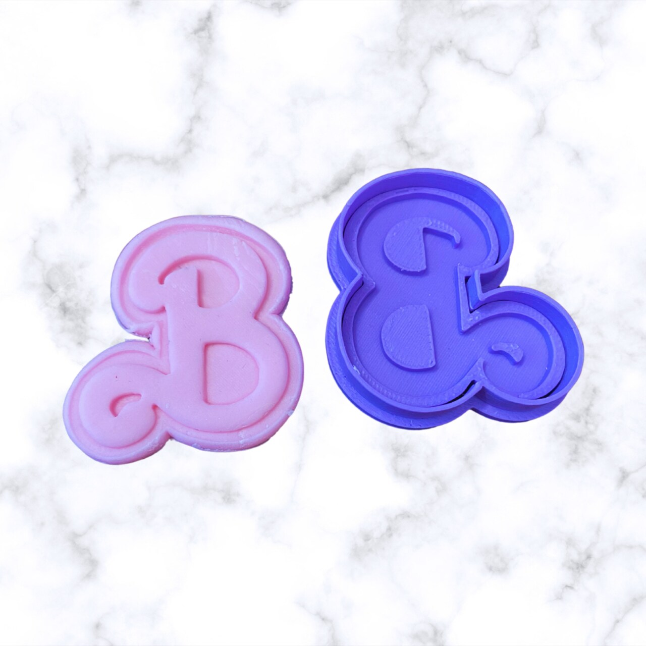 Doll Letter Barbie Doll Silicone Mold or Cookie Fondant cutter Debossed 2 sizes